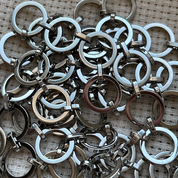 CK Calvin Klein Silver chain belt, adjustable 38 inches - Picture 11 of 17